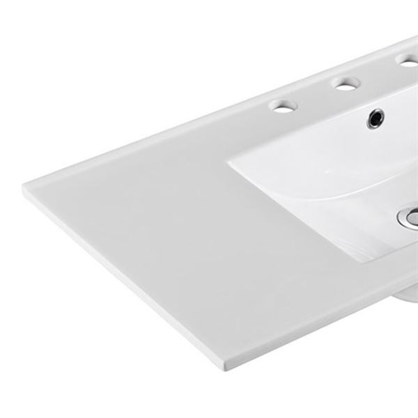 48 in. Single Sink Ceramic Top