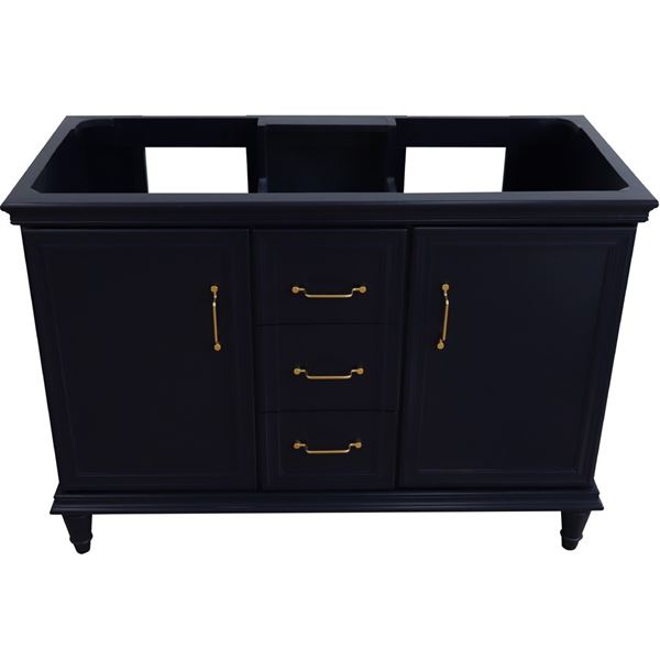 48" Double vanity in Blue finish- cabinet only