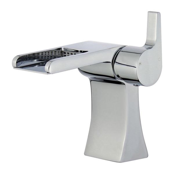 DISCONTINUED : Salamanca Single Handle Bathroom Vanity Faucet in Polished Chrome with Overflow