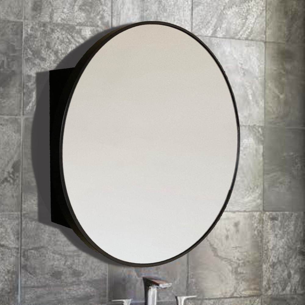 Round Metal Frame Medicine Cabinet In, Bathroom Medicine Cabinet With Round Mirror