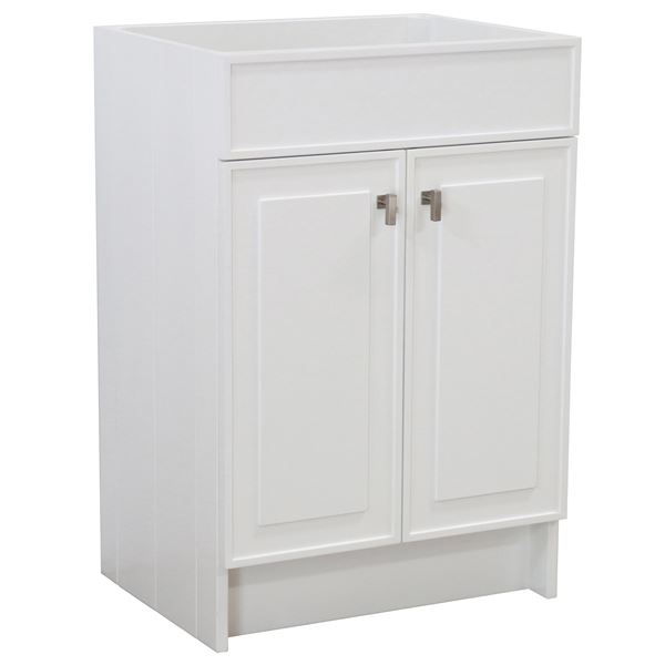 23 in. Single Sink Foldable Vanity Cabinet, White Finish 