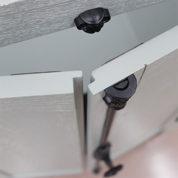 36 in. Single Vanity in Gray Ash Finish - Cabinet Only - Right Doors, Plantation Collection