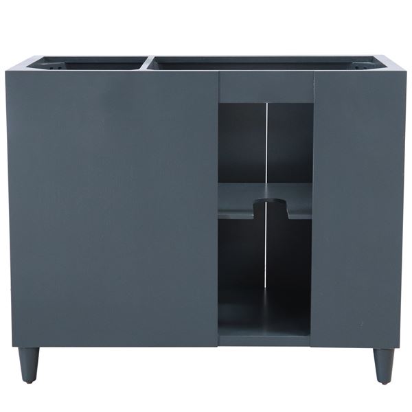 38.5 in. Single Sink Vanity in Dark Gray - Cabinet Only