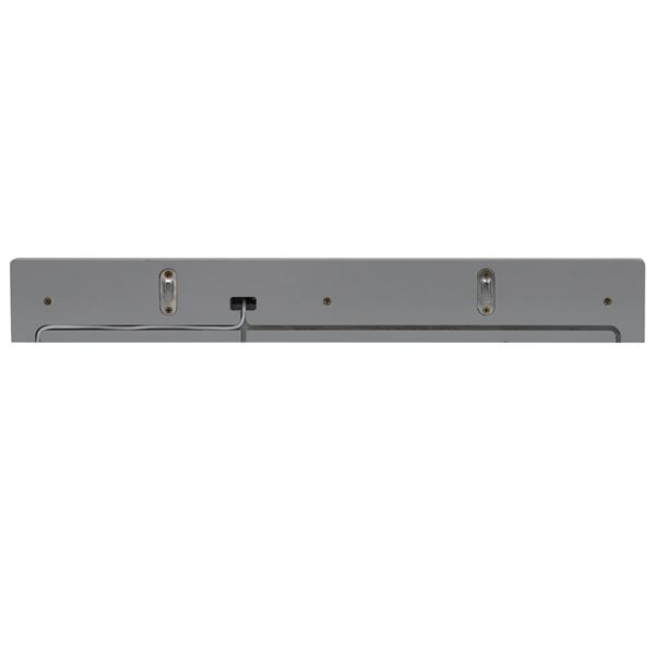 24" Light Gray Wireless Charging Shelf and Frameless Mirror Set