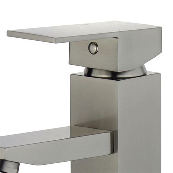 DISCONTINUED : Granada Single Handle Bathroom Vanity Faucet without Overflow in Brushed Nickel