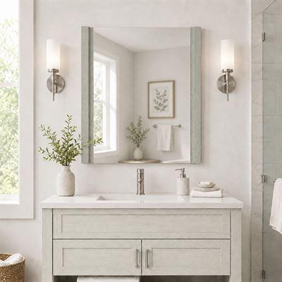 30 in. Wood Frame Mirror
