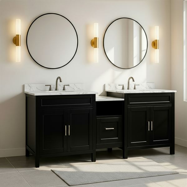 90 in. Double Sink Vanity