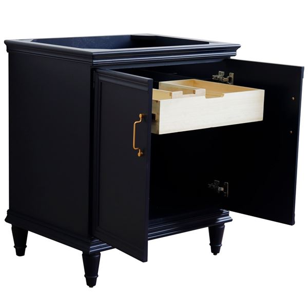 30" Single vanity in Blue finish- cabinet only