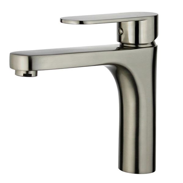 DISCONTINUED : Donostia Single Handle Bathroom Vanity Faucet without Overflow in Brushed Nickel