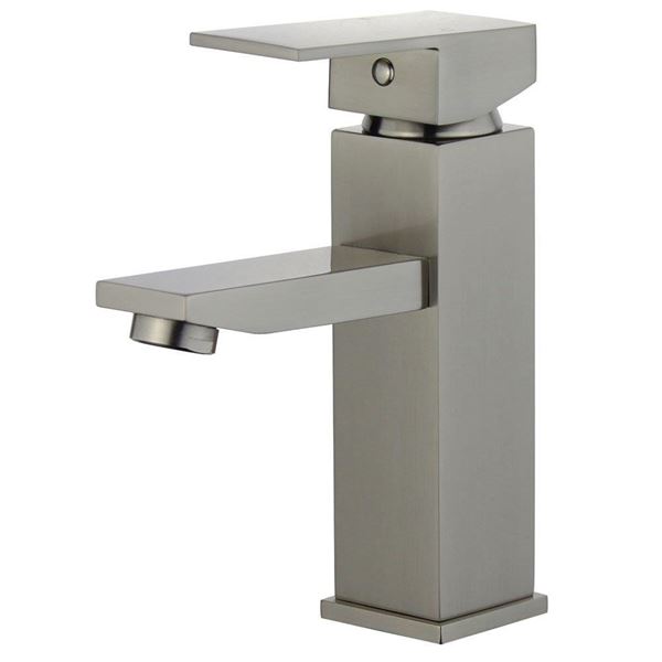DISCONTINUED : Granada Single Handle Bathroom Vanity Faucet without Overflow in Brushed Nickel
