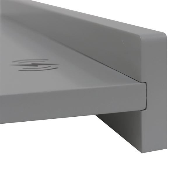 24" Wireless Charging Shelf and Frameless Mirror Set