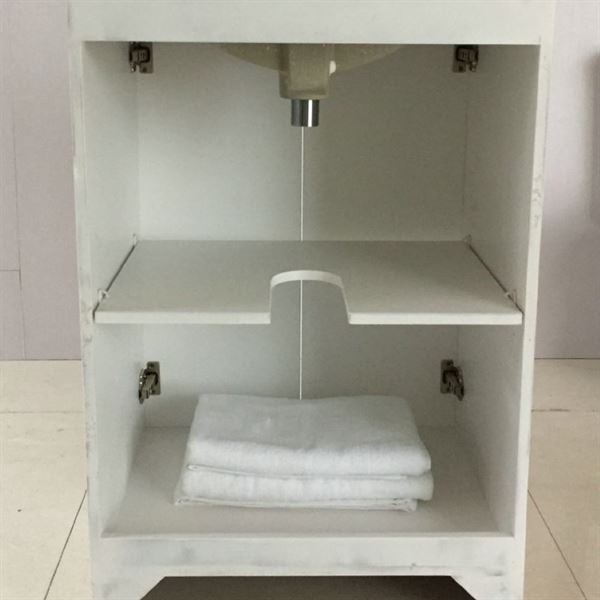 24 in Single sink vanity-manufactured wood-white