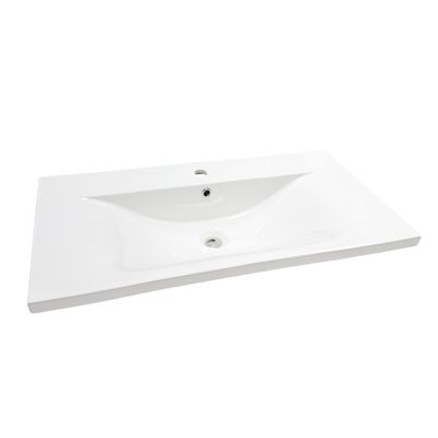 36" EdgeFlow Single Ceramic Sink Top with Single Faucet Hole