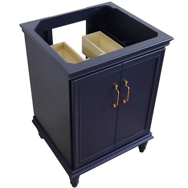 24" Single vanity in Blue finish- cabinet only