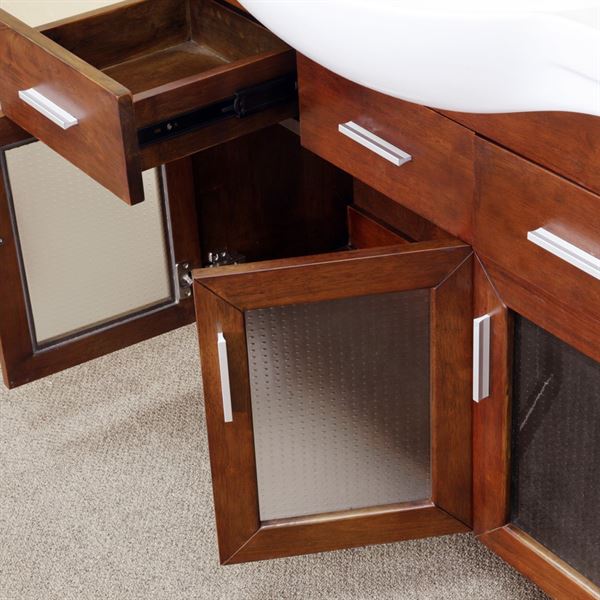 39.8 in Single sink vanity-wood-walnut