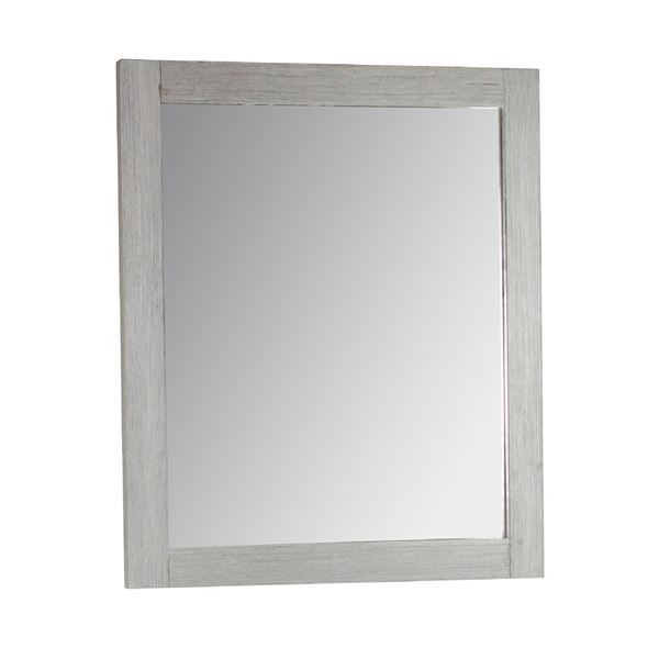 DISCONTINUED : 26 in. Rectangle Wood Frame Mirror in Gray Pine