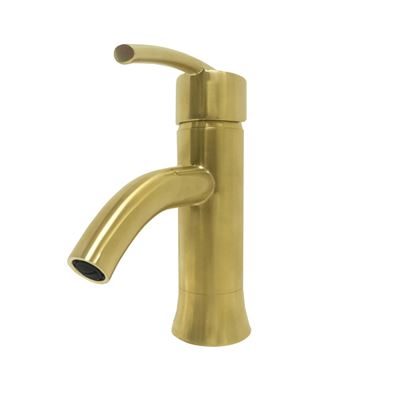 DISCONTINUED : Refina Single Handle Bathroom Vanity Faucet with Overflow in Gold