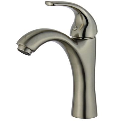 DISCONTINUED : Seville Single Handle Bathroom Vanity Faucet without Overflow in Brushed Nickel