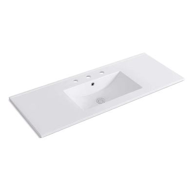 48 in. Single Sink Ceramic Top-3 Holes