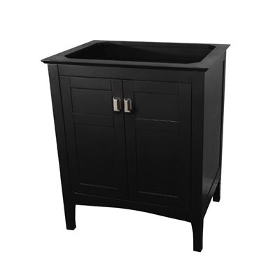 30" Single vanity-dark gray-cabinet only