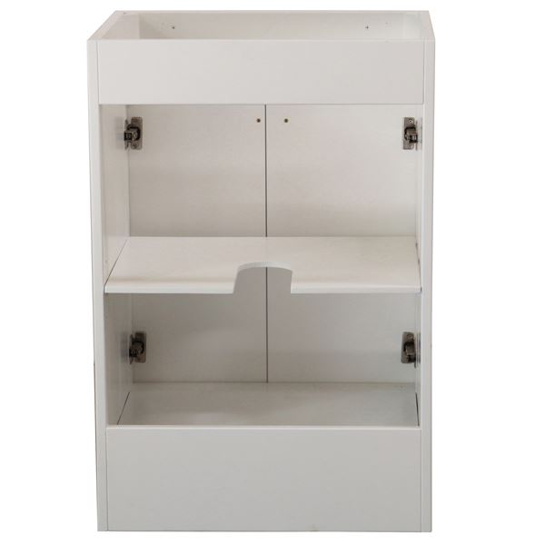 23 in. Single Sink Foldable Vanity Cabinet, White Finish 
