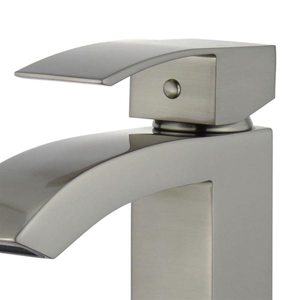 DISCONTINUED : Cordoba Single Handle Bathroom Vanity Faucet without Overflow in Brushed Nickel