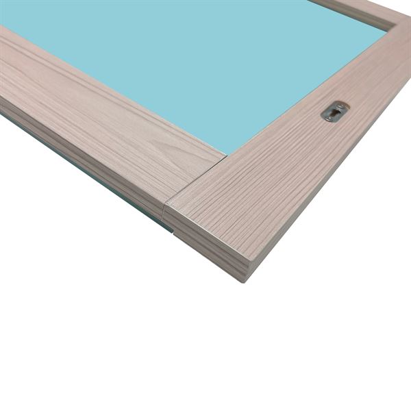 23.6-Inch Rectangular Framed Frame Mirror In Light Gray EP Finish