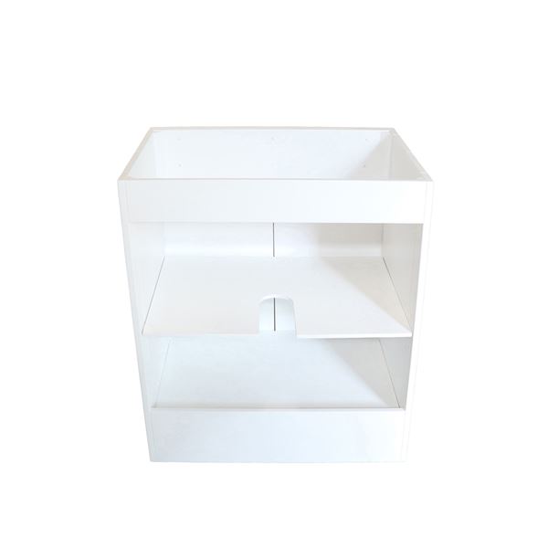 30 in. Single Sink Foldable Vanity Cabinet, White Finish 