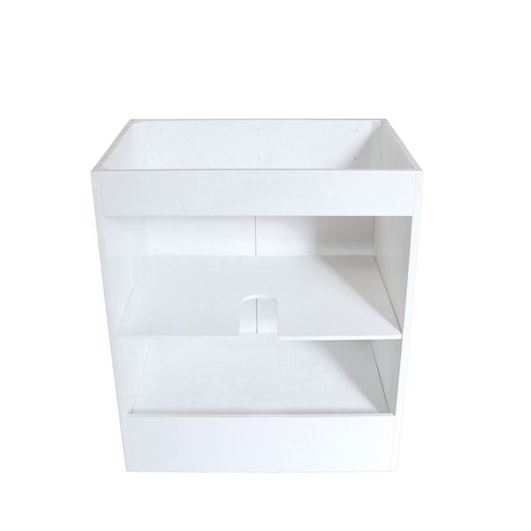 30 in. Single Sink Foldable Vanity Cabinet, White Finish 
