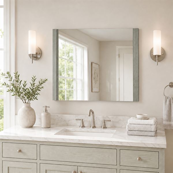 36 in. Wood Frame Mirror