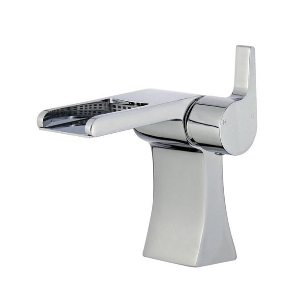 DISCONTINUED : Salamanca Single Handle Bathroom Vanity Faucet in Polished Chrome with Overflow