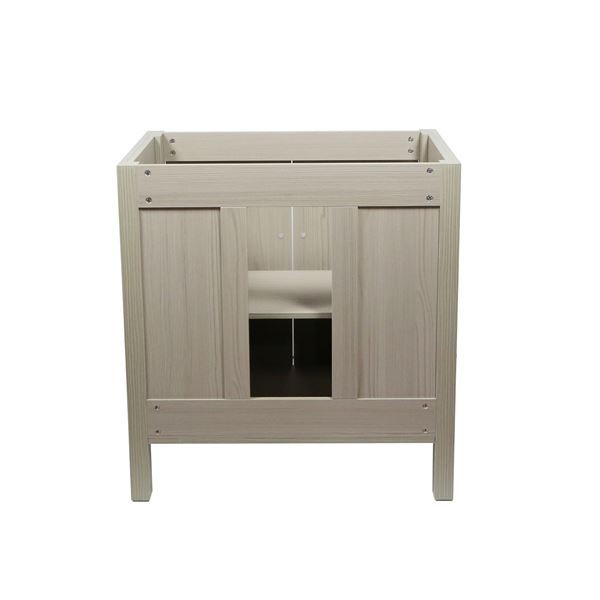 31.5" Single Sink Vanity In Light Gray with Gray Composite Granite Top
