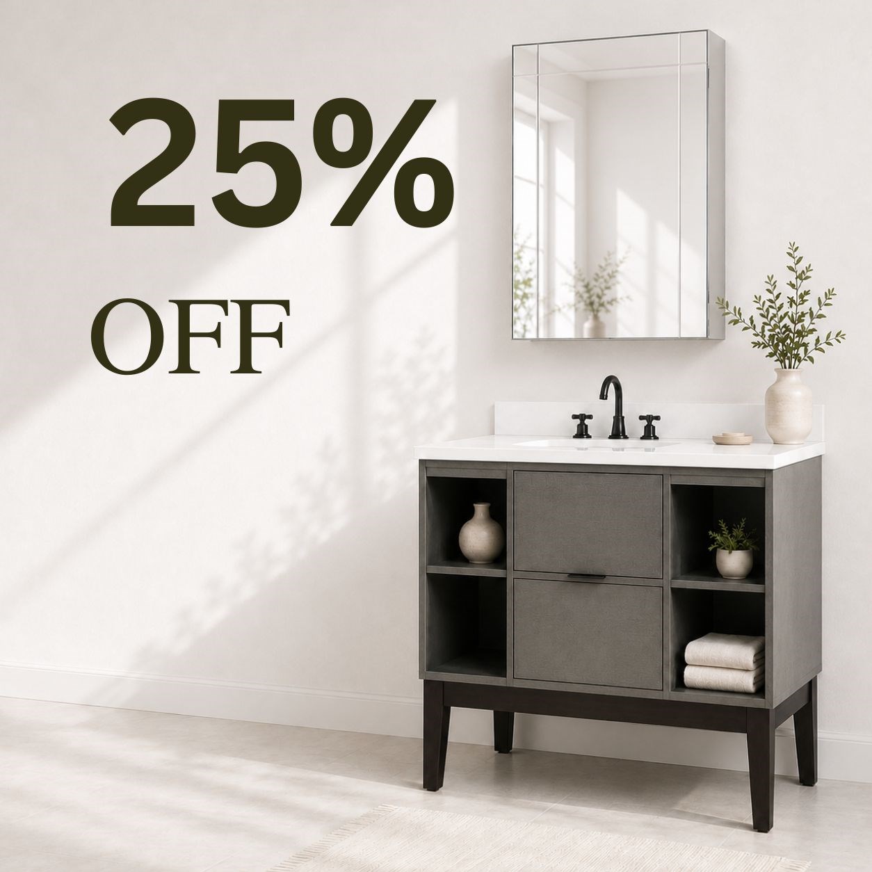 Bellaterra Home sale event featuring 25 percent off select styles